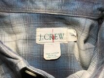 90s J.CREW ジェイクルー オンブレチェックシャツ コットン L 巨人タグ Vintage_画像5