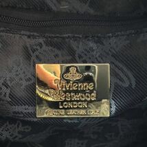 【極美品】 vivienne westwood ヴィヴィアンウエストウッド ハンドバッグ トートバッグ ハート型 クロコ型押し パテントレザー エナメル 黒_画像9