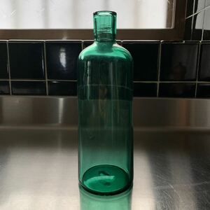 花瓶　フラワーベース　ガラス瓶 インテリア グリーン　緑井