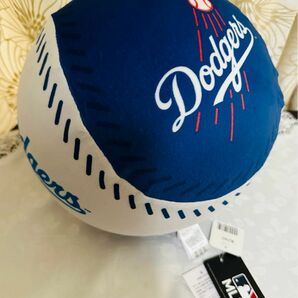 新品　未使用　MLB ドジャース　クッションボール　もちもちクッション　ボール　インテリア　大谷翔平　山本由伸　応援グッズ