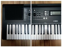 YAMAHA ヤマハ 電子キーボード PSR-E363 2019 年製 ポータブルキーボード　譜面立て　ACアダプター　中古品　_画像3