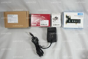 【新品】Raspberry Pi 5 Model B 8GB CPUファン/M.2 HAT基板/M.2 HAT対応ケース/5V 4A AC フルセット ラズベリーパイ USB Type-C HDMI