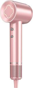 【新品】Nobelbird ヘアドライヤー ZCY883-A ピンク色 マイナスイオン 暖風 冷風 1300W ナノケア 2種類ノズル 温度調節 390g 4段階風量