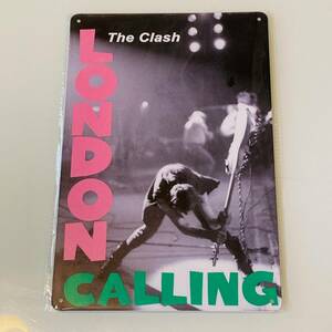 ★新品★THE CLASH【ブリキ 看板/ポスター/プレート】ザ・クラッシュ/ロンドンコーリング/ポールシムノン/ジョーストラマー/PUNK/パンク