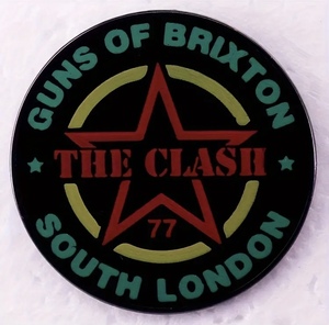 ★新品★THE CLASH【GUNS OF BRIXTON/ピンバッジ/PINS/バッジ】★ザ・クラッシュ/ ポールシムノン/ジョーストラマー/PUNK/パンク