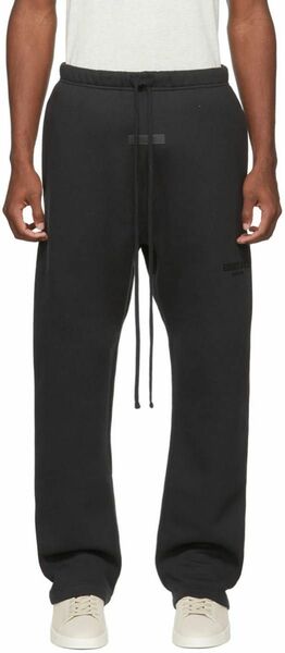 XS FEAR OF GOD ESSENTIALS RELAXED SWEATPANTS ブラック リラックス スウェットパンツ