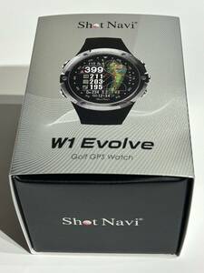 【腕時計型高精度GPSナビ】ショットナビ Shot Navi W1 Evolve ブラック ゴルフウォッチ GPS距離測定器 みちびきL1S信号対応