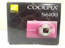 【未使用品】Nikon ニコン COOLPIX クールピクス S6100 デジタルカメラ ピンク 通電確認済み KD_画像5