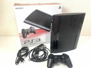 SONY ソニー PlayStation3 PS3 CECH-4000C ブラック コントローラー 箱 プレイステーション 通電 確認済み 動作未確認 K