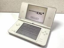 Nintendo ニンテンドー DS i LL ナチュラルホワイト ULT-001 本体 パワフルゴルフ タッチペン 通電確認済み 初期化済みIK_画像1