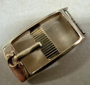 オメガ 8mm幅　尾錠 OMEGA レディース用 ゴールド　GOLD buckle belt バックル　金色　ゆ-9