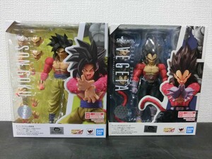 【KM16-41】【60サイズ】▲美品/S.H.フィギュアーツ ドラゴンボールGT/スーパーサイヤ人4 孫悟空＆ベジータ/バンダイ