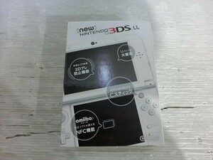 【KM16-58】【60サイズ】▲New ニンテンドー 3DS LL 本体 パールホワイト/起動可/ジャンク扱い/※汚れ有