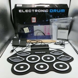 JS【タ4-08】【100サイズ】ELECTRONIC DRUM/USB式 電子ドラム/楽器/ロールドラム/通電可/ジャンク扱い/※傷・汚れ有の画像1