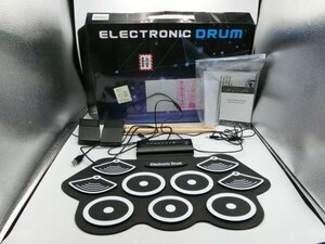 JS【タ4-08】【100サイズ】ELECTRONIC DRUM/USB式 電子ドラム/楽器/ロールドラム/通電可/ジャンク扱い/※傷・汚れ有