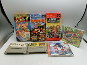 【HW77-98】【60サイズ】▲スーパーファミコン・ドリームキャスト ゲームソフト 7本セット/※傷・汚れ・ヤケ・外箱傷み有