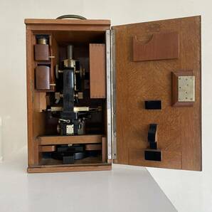 Carl Zeiss Jena カールツアイス イエナ 顕微鏡 木箱 接写/接眼レンズセット プレパラート以外すべてオリジナルのセット Science Antiqueの画像7