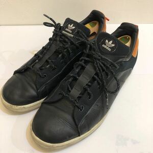 adidas アディダス スニーカー 28cm APH28I001 07/19 ブラック オレンジ レザー切り替え メンズシューズ