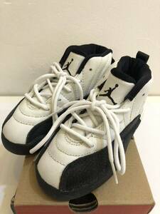 NIKE ナイキ BABY JORDAN XII ベビージョーダン スニーカー 15cm 850000 101 00 ホワイト ブラック 960709XC1 ベビーシューズ 