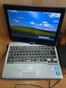 ■Windows XP■ intel i3 2.40GHz メモリ 4GB HDD250GB Bluetooth 画面回転 タッチパネルoffice2007 FUJITSU FMV-LIFEBOOK T732/F 電源付