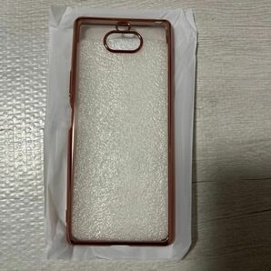 Xperia 8 ケース カバー ソフトケース tpu ローズゴールド