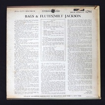 Milt Jackson Bags & Flutes US盤 黒ファン SD1294 ジャズ_画像2