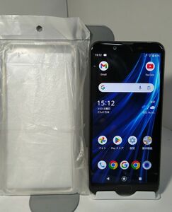 AQUOS sense2 au SHV43 ブラック　SIMロック解除済　おサイフケータイ不可　　 新品ソフトケース付