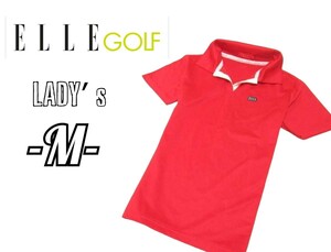 レディースM◇ELLE GOLF◇ポロシャツ 赤