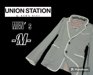 メンズM◇UNION STATION◇スゥエットテーラードジャケット