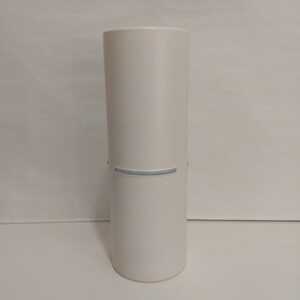 M03012　白い筒型　花瓶　インテリア　置物