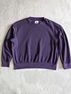 DESCENTE PAUSE デサントポーズ　KARUISHI CREW NECK スウェット　Lサイズ/パープル