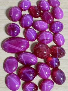 100ct.. リンデンスタールビールース　26点おまとめ　宝石　star ruby 100ct.. 26pcs