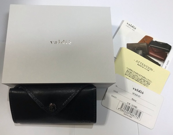 【定価:1万】valdie ヴァルディエ キーホルダー付きコンパクト財布 スマートウォレット VCAA-01 N