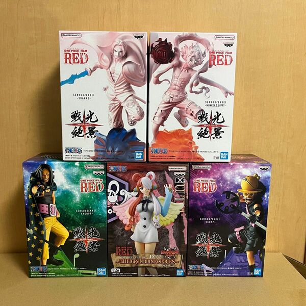 ONE PIECE FILM RED 戦光絶景 ルフィ シャンクス ウソップ ヤソップ dxf ウタ フィギュア