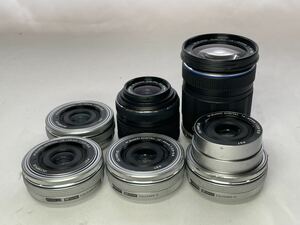 OLYMPUS M.ZUIKO DIGITAL 14-42mm F3.5-5.6 / 14-150mm F4-5.6 6本 まとめ売り ジャンク M25