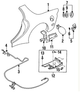 【新品未使用・純正品】MAZDA マツダ RX-7 助手席側 リアフェンダーサイドパネル 左【画像1番】メーカー在庫限り #99