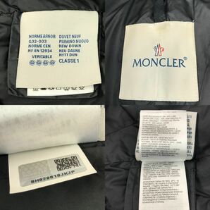 h14 正規品 MONCLER モンクレール ダウンコート ダウンジャケット 3 ネイビー SAISSAC レディース アウター ジップアップ フードの画像8