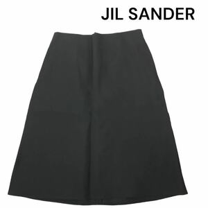 h36 JIL SANDER ジルサンダー スカート 32 イタリア製 ナイロン シルク フォーマル ビジネス 卒業 入学 レディース 正規品