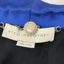 h71 STELLA McCARTNEY ステラマッカートニー テーラードジャケット ウール100% ブラック ブルー 38 イタリア製 フォーマル ビジネス 正規品_画像5
