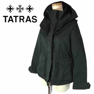 g327 良品 TATRAS タトラス フード ジャケット アウター ブルゾン ジップアップ BLACK LTA14S4380 レディース 01 正規品 レディース 春秋