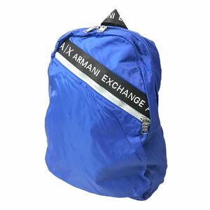 h168 新品 ARMANI EXCHANGE アルマーニエクスチェンジ バックパック ナイロン リュック ブルー 男女兼用 メンズ 正規品 