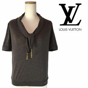 h214 LOUISVUITTON ルイヴィトン カットソー Tシャツ サマーニット モノグラムチャーム ウール90% ナイロン10% トップス 正規品