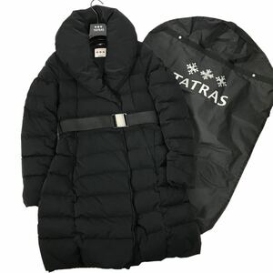 h253 TATRAS タトラス ダウンジャケット ダウンコート BLACK ロング丈 ハンガー ガーメント付き 02 LTA15A4286 正規品 レディース