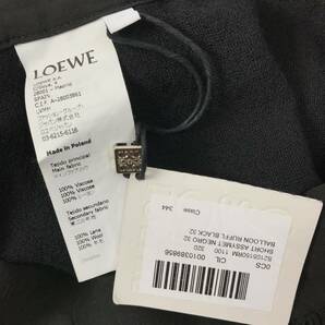 h359 未使用 定価14.8万円 LOEWE ロエベ 膝丈スカート ブラック バルーンスカート 黒 32 フォーマル 正規品 レディースの画像7