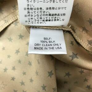 h294 美品 sea New York シー ニューヨーク シルク ワンピース 星柄 スター 絹100% AW11-01 アメリカ製 レディース 半袖 ドレス 正規品の画像8