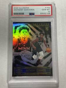 [PSA 10] Anthony Edwards RC 2020 Illusions Base Rookie Card NBAカード アンソニーエドワード 