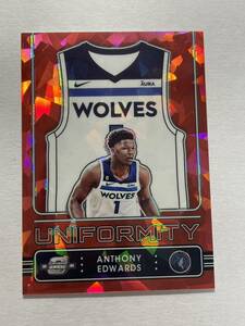 Anthony Edwards 2022 Contenders Optic RED ICE UNIFORMITY インサート NBAカード