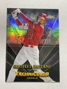 大谷翔平 2023 Topps Chrome Refractor リフラクター Technicolor Insert Shohei Ohtani MLBカード