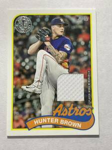 Hunter Brown 2024 Topps Jersey Relic レリック MLBカード