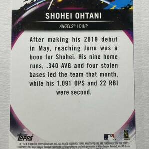 大谷翔平 2020 Topps Fire Base Shohei Ohtani MLBカードの画像2